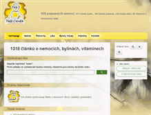 Tablet Screenshot of nasclovek.cz